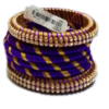 Purple & Yellow with Stones