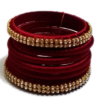 Maroon with Stone Lays